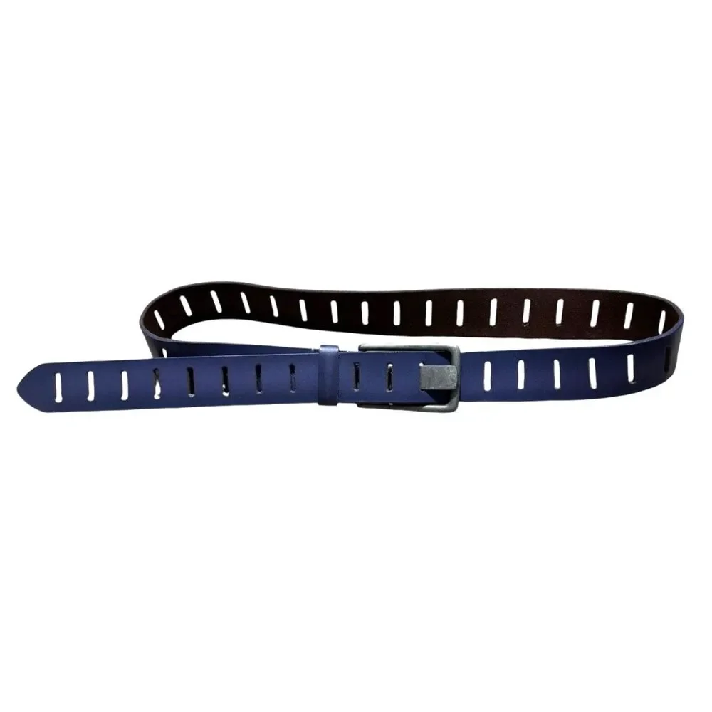 We the Free Jona Leather Belt Wisteria Haze Purple Antique Buckle M/L